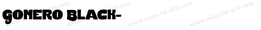 Gonero Black字体转换